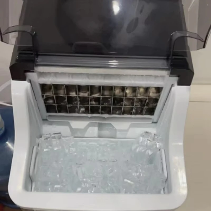 New Design 110v/220v Commercial Ice Cube Machine Big Production 60kg  Cooling New Industrial Square Ice for Cream