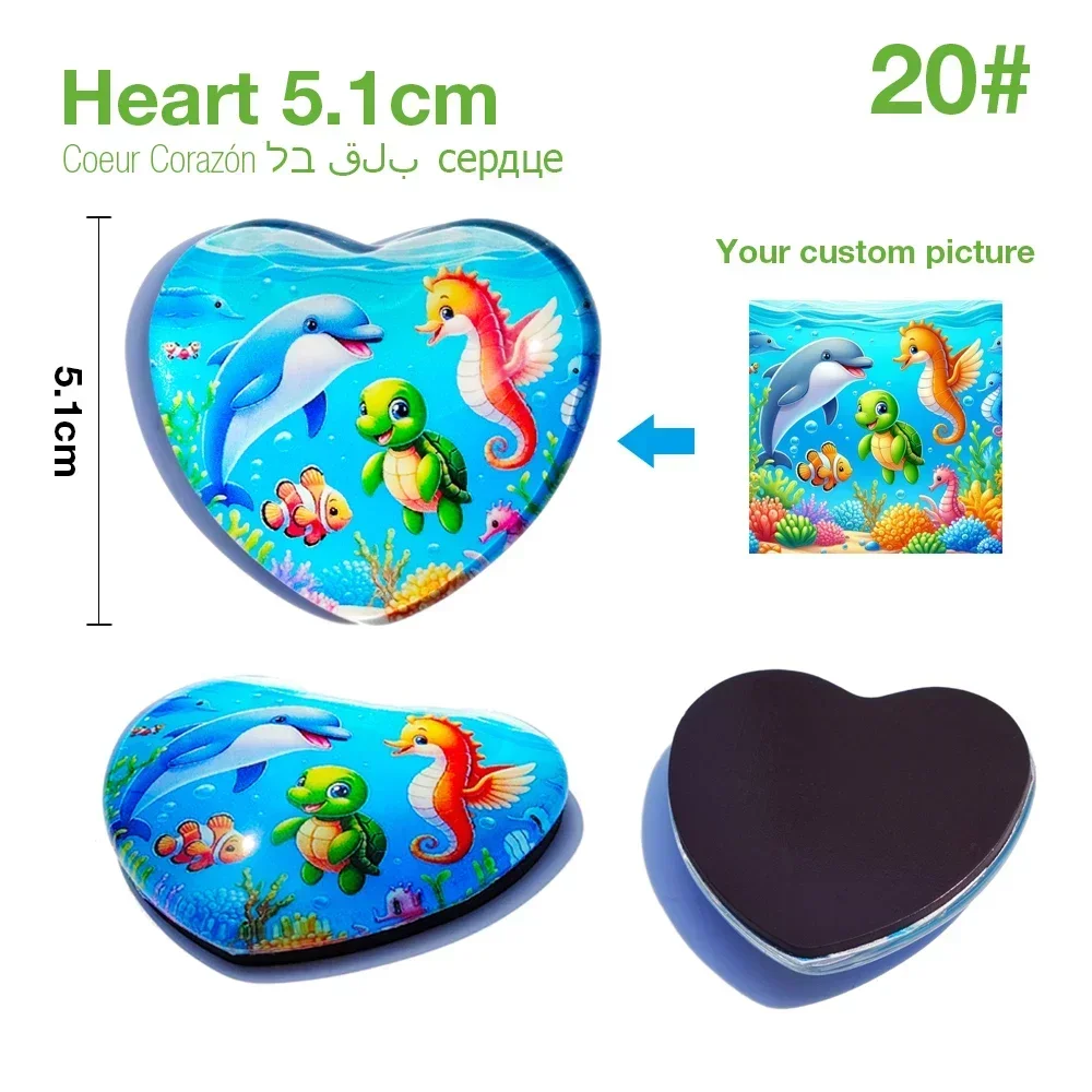 DIY Foto-Kühlschrankmagnet Personalisierter Glas-Cabochon für Familie, Liebhaber, Baby Dekoration Geschenke