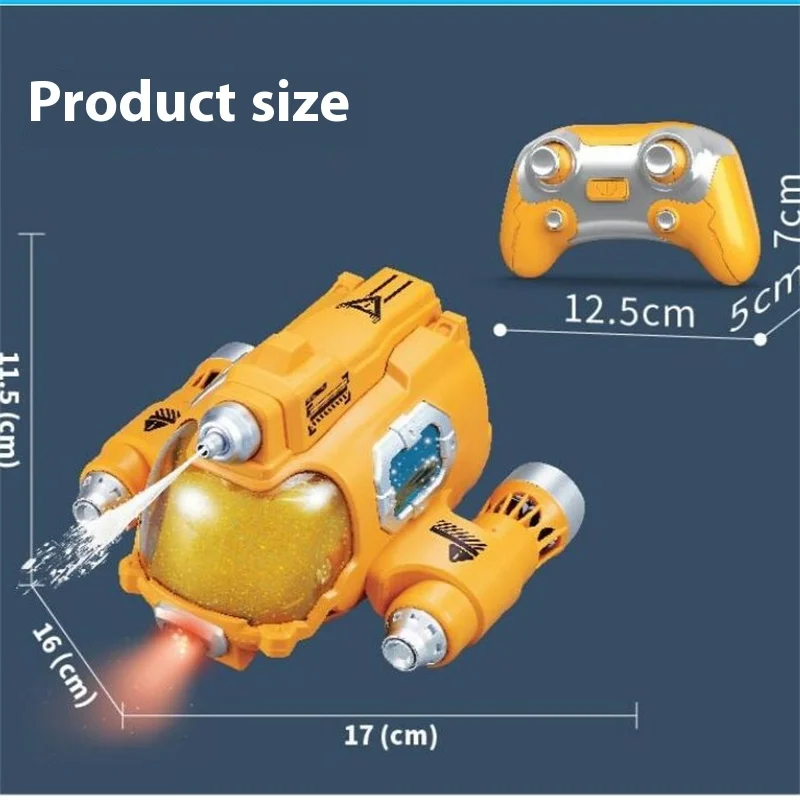 2.4Ghz Nieuwe Afstandsbediening Motorboot Waterdichte Spray Baden Rc Stoomboot Zwemmen Zwemband Speelgoed Voor Jongens En Meisjes Kinderen Gif