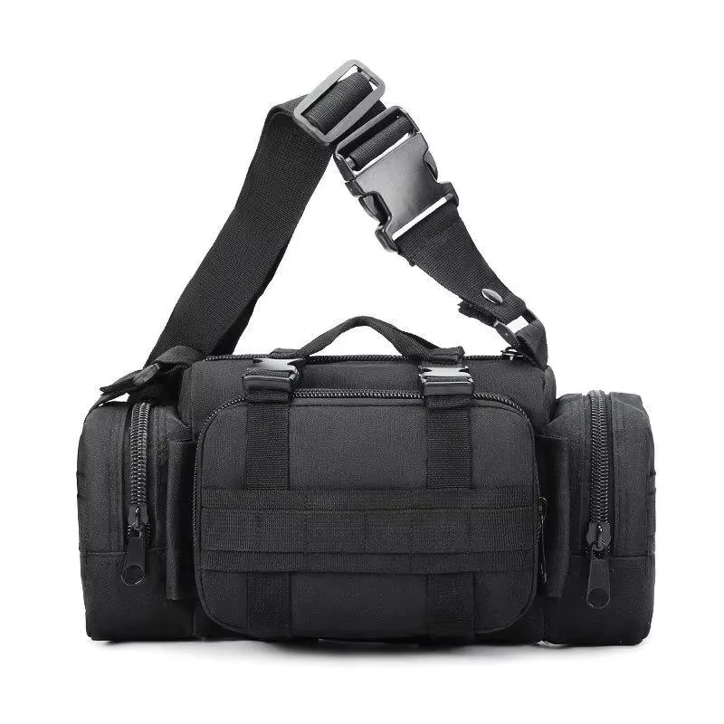 Men's Tactical Molle Waist Pack Waterproof Outdoor Camping Hiking Pouch 3P Chest Bag Mochilas Fanny Pack with Belt Wallet view 5