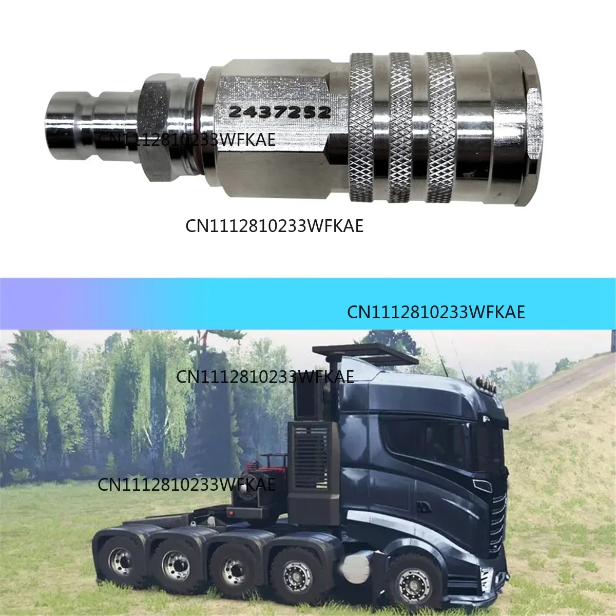 Special accessories tool for Scania trucks, SCE JD009 2437252 radiator quick connector
