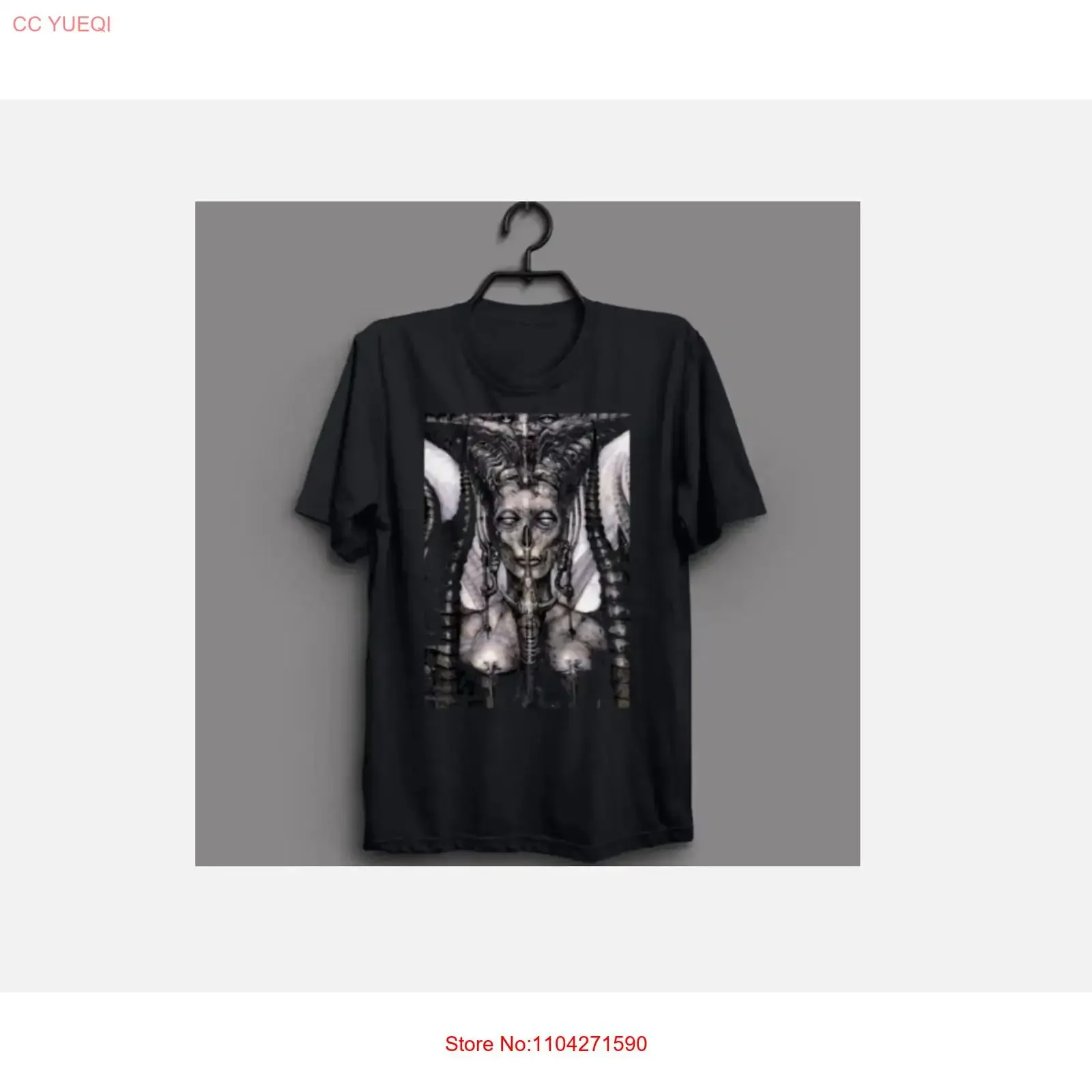 H R Giger Alien New T shirt Holiday  vintage Washed Versatile homme streetwear Stylish Comfortable Stretched Slightly Unisex