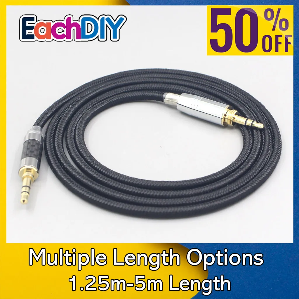 

6.5mm XLR 4.4mm Super Soft Headphone Nylon OFC Cable For Audio-Technica ATH-pro500mk2 PRO700MK2 PRO5V M50 M50RD LN007534