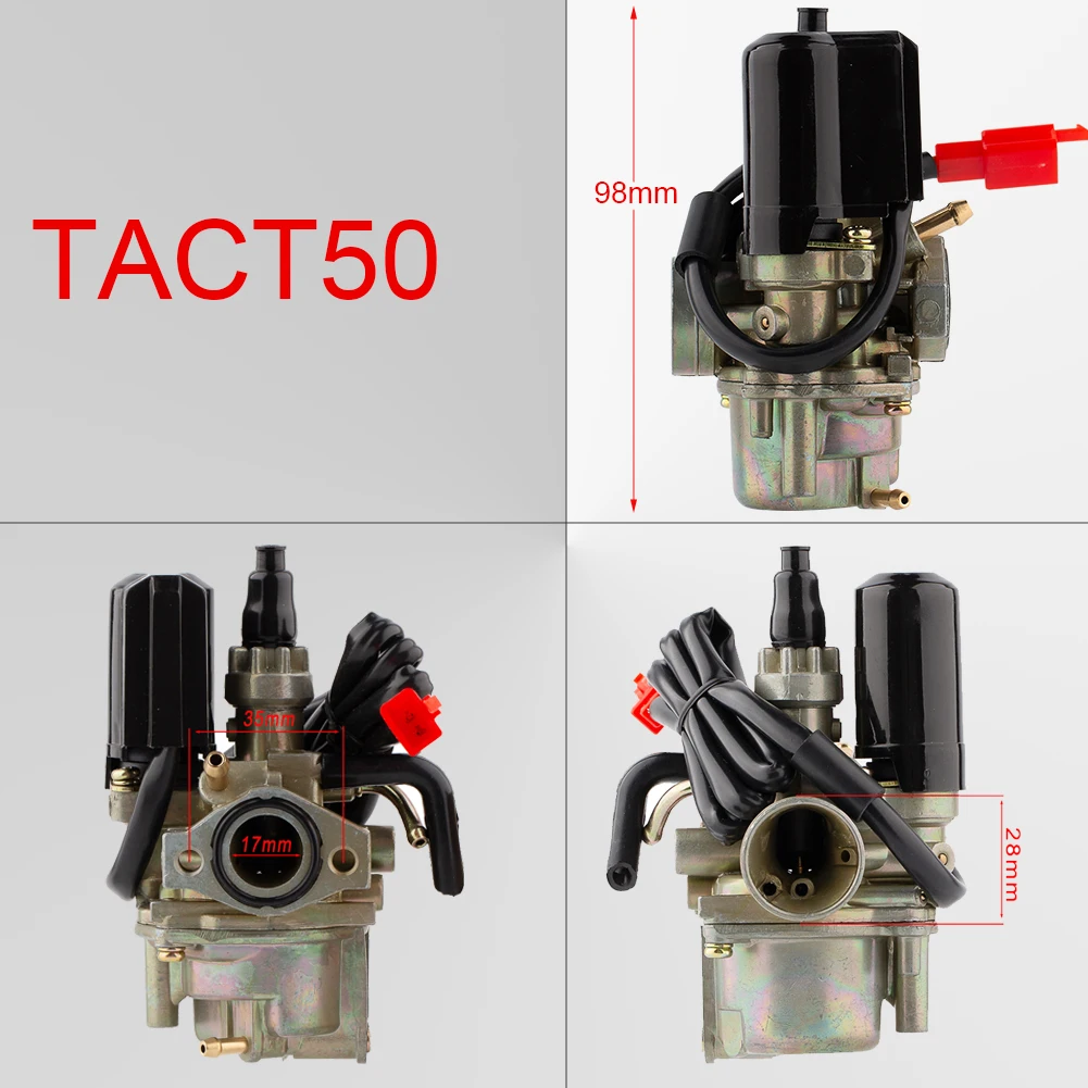 Motorcycle Carburetor For Honda TACT50 TACT 50 DIO 50 AF24 AF30 GY6 50 JOG Tact 50CC Motorcycle Gas Moped Scooter Dirt Pit Bike