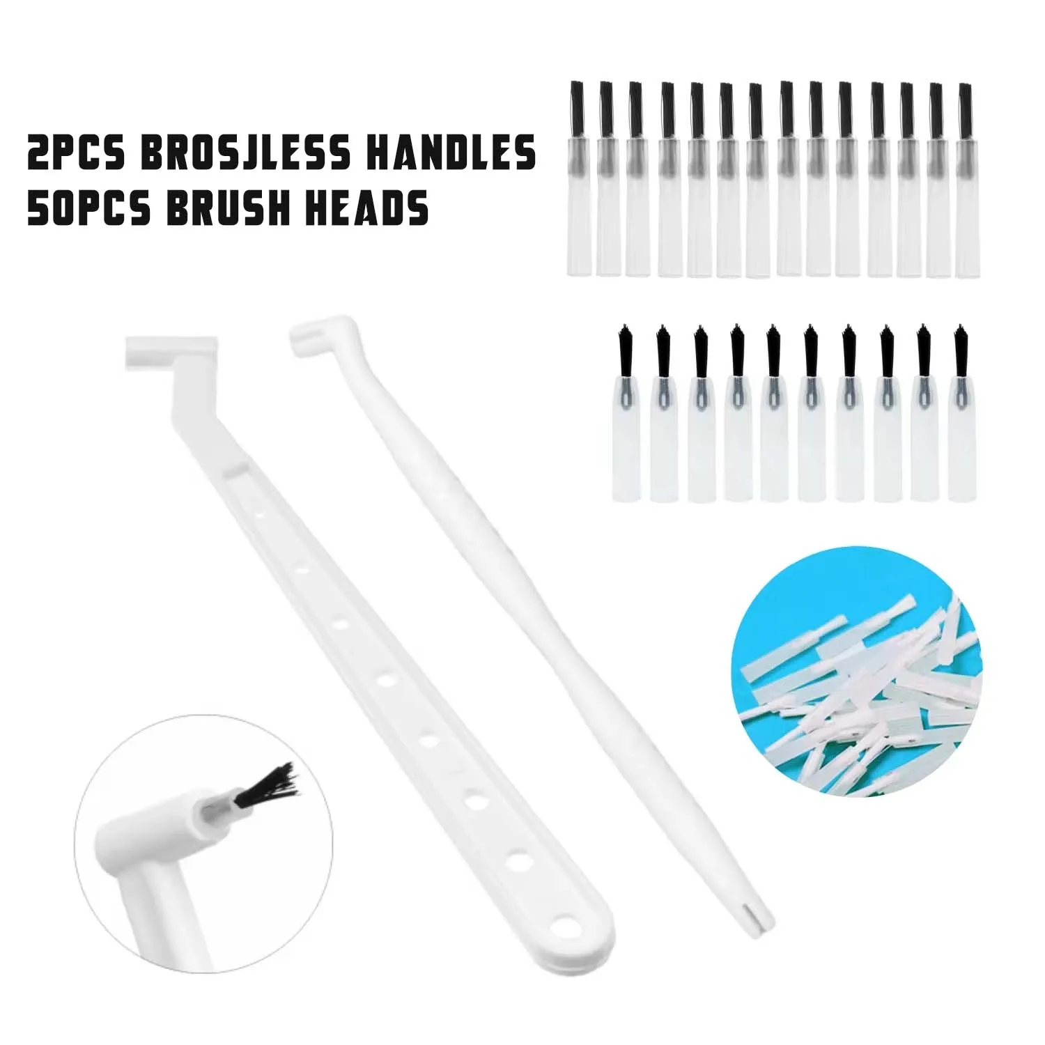 

Dental Disposable Composite Brush Tips Brush Handles Micro Replaceable Applicator Brushes Sticks Clinic Lab Supplies