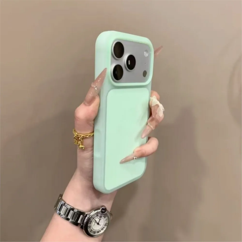 Luxury Cream Jello Sanding Bumper Case For iPhone 17 16 15 Pro Max Shockproof Hard Macaron Colors Matte Simple Official Cover - view 2