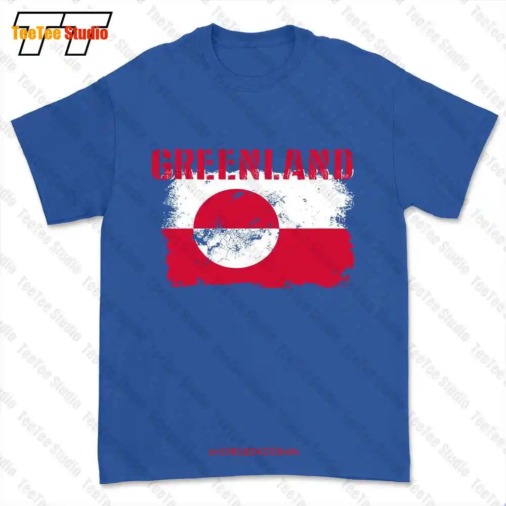 T-shirt com bandeira da Gronelândia, mapa da cidade, t3cz