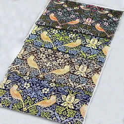 Strawberry Thief Birds William Morris Fabric for Sewing DIY Handmade Clothes Dresses by Half Meter