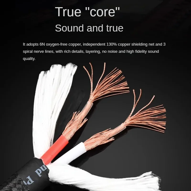 Fever Grade Pure Copper Dual 6.5 RPM Dual Canon Audio Cable Microphone Three Core rotary Balanced XLR cable