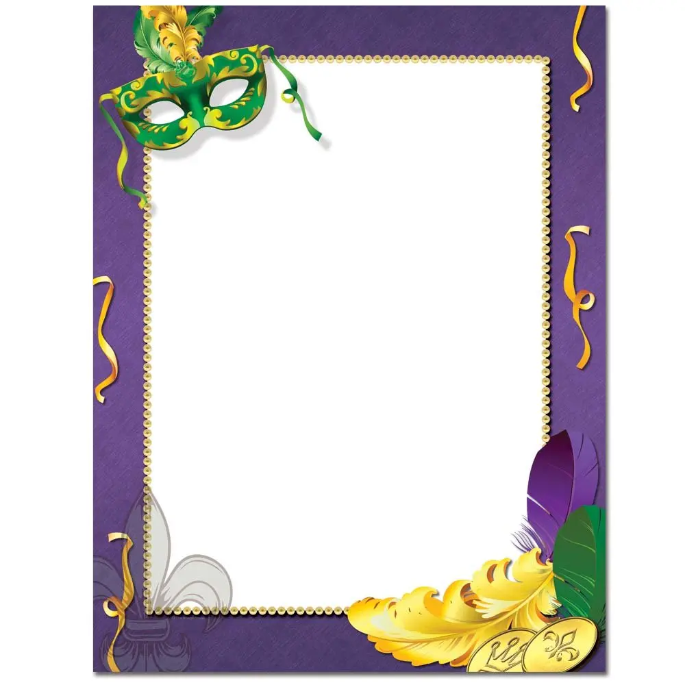

Бумага для лазерных и струйных принтеров Mardi Gras Letterhead, 25 листов в упаковке