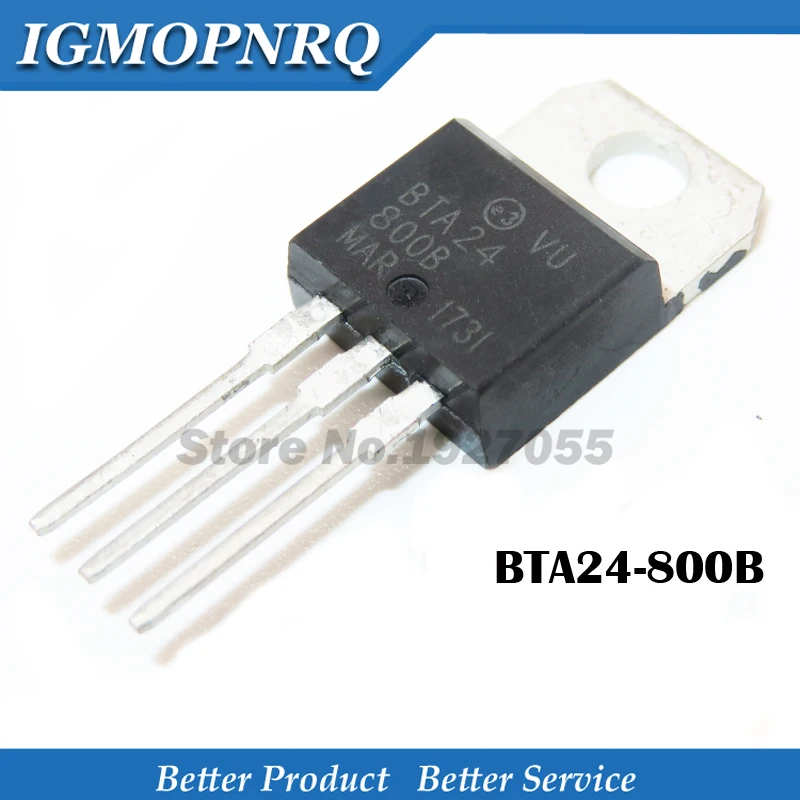 10PCS BTA24-800B TO-220 BTA24-800 TO220 BTA24 24-800B