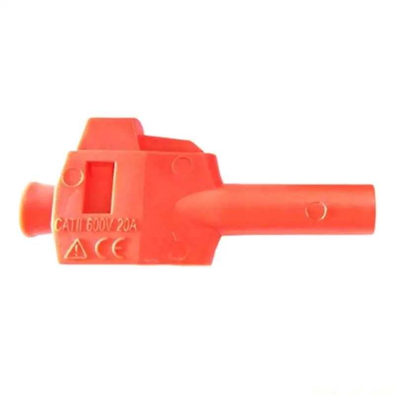 A2BE Quick Install 4mm Light Head Test Leads Connector Welding Without Design 600V 20A Capacity for Electrical Testing