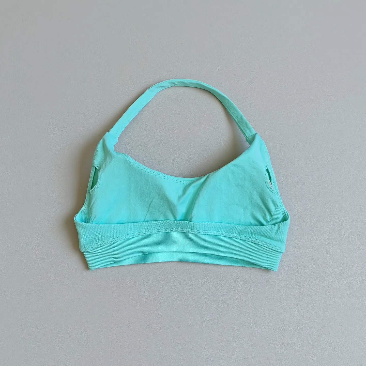 Nahtloser Neckholder-Sport-BH mit schönem Rückendesign, Push-up, stoßfest, schnelltrocknend, atmungsaktiv, für Damen, Fitness, Yoga, Oberbekleidung – Detail 8