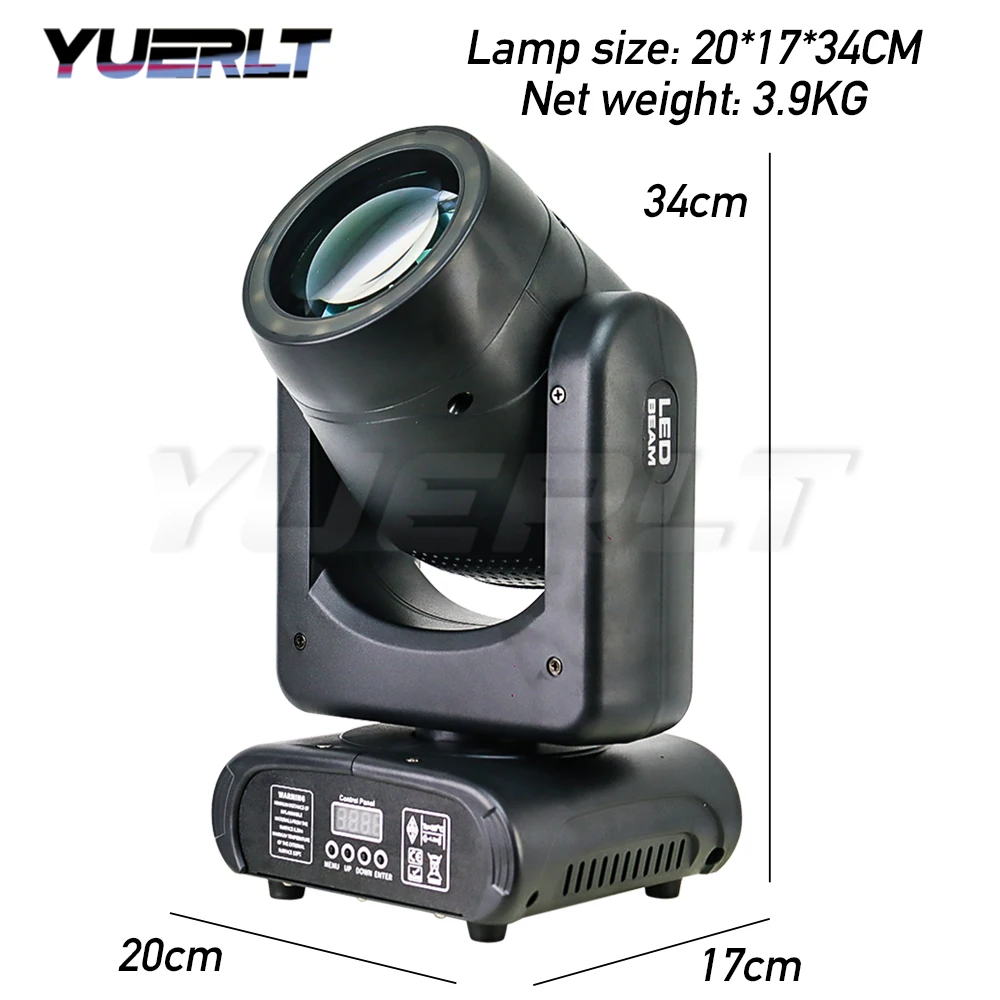 1/2/4 قطعة LED صغيرة تتحرك رئيس ضوء مع حلقة LED 150 واط شعاع + بقعة + 18 المنشور الدورية تأثير قوس قزح Dj Dmx المرحلة ديسكو بار YUERLT