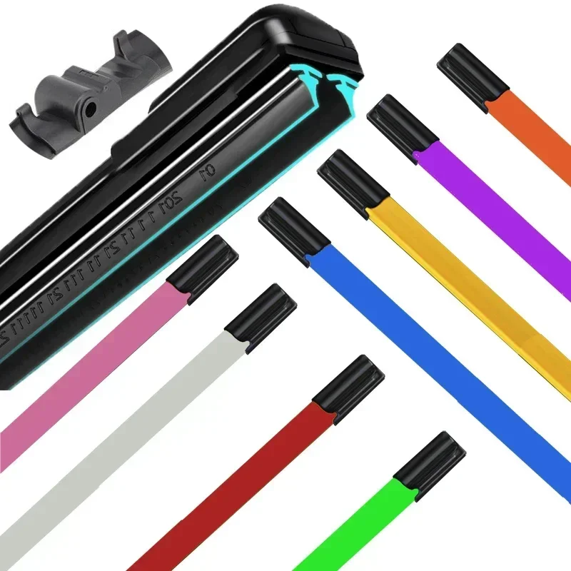 Colorful SIDE PIN Car Windshield Wiper blades Universal Soft Double layer Rubber Frameless Bracketless 16