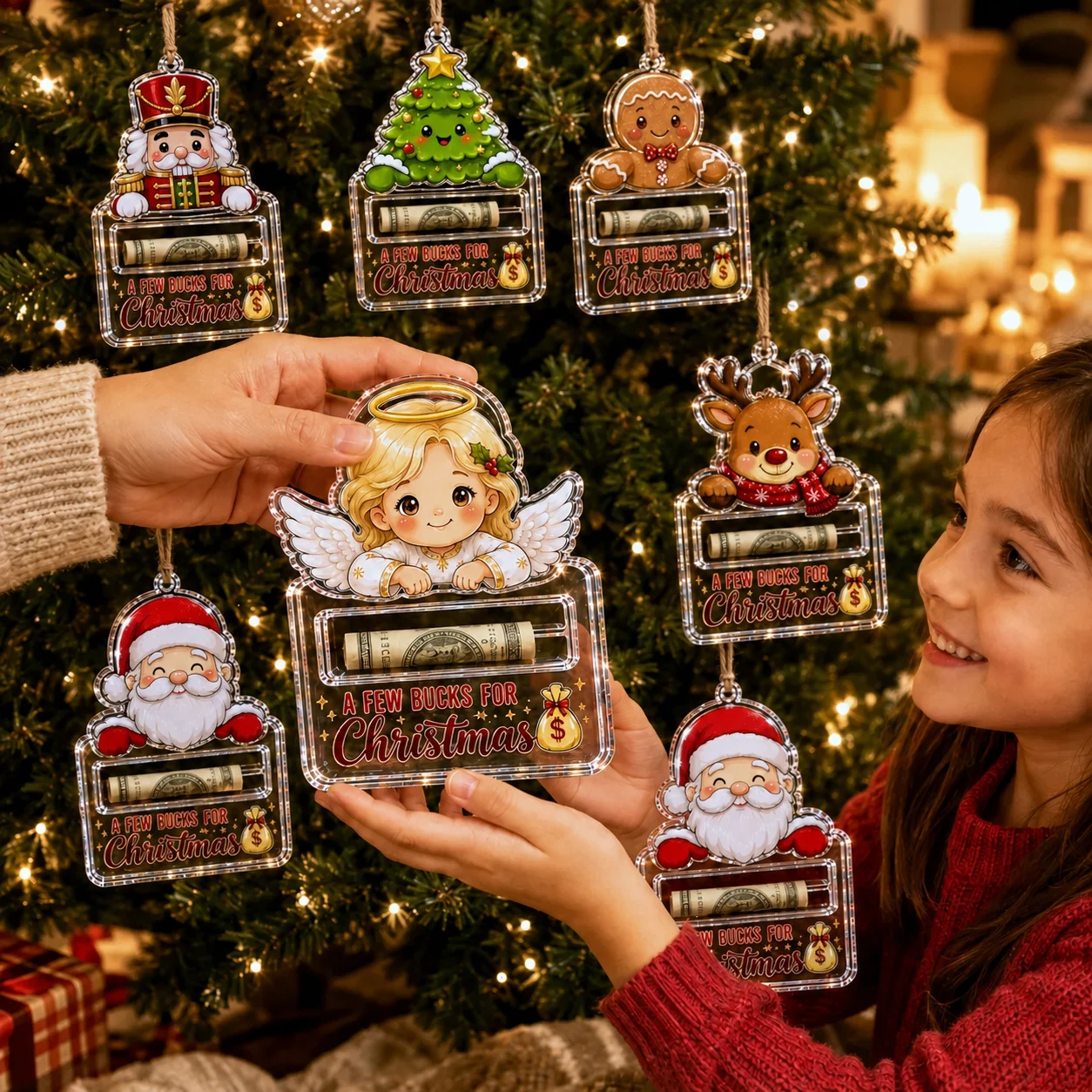 Kerstcadeau-ornament in landel - Family Tree Print recensie en prijs
