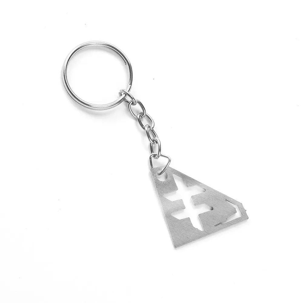 Diamond - Inox Brushed Diamond-Maxx Keychain