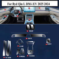 For Byd Qin L DM-i EV 2025 2024 Accessories interior transparent TPU Gear Panel Navigation Center Console PPF Protection film