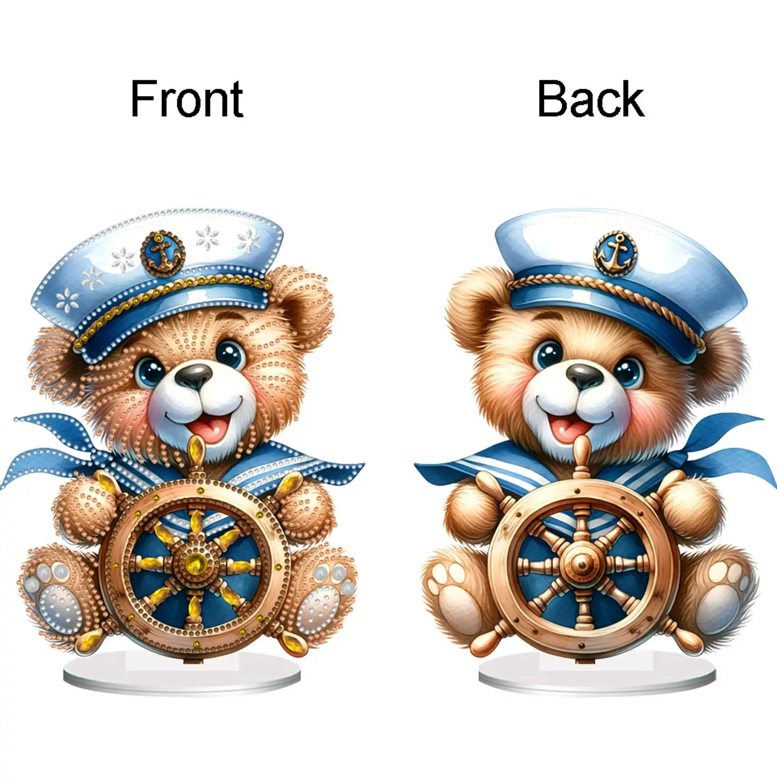 

Акриловая фигурка парящего медведя необычной формы, 5D алмазная мозаика, настольные украшения, алмазная живопись, декор для дома и офиса