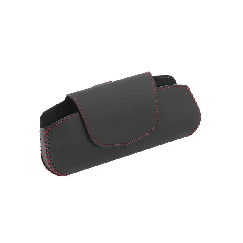 Car Visor Sunglasses Case Clip Hanger Magnetic Fastener Sunglasses Holder PU Leather Storage Box  For McLaren Volvo Nissan car