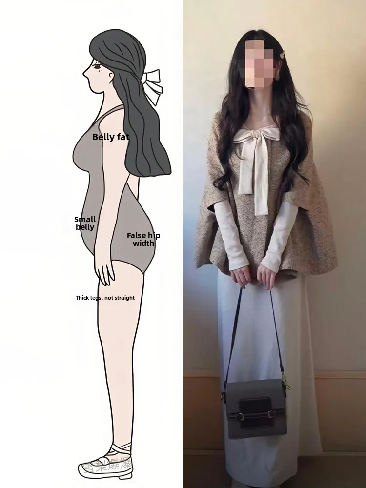 

Elegant Autumn New Arrival Outfit with Cape Jacket And Long Sleeve Dress with Knot Design Princess Style Two Piece Set