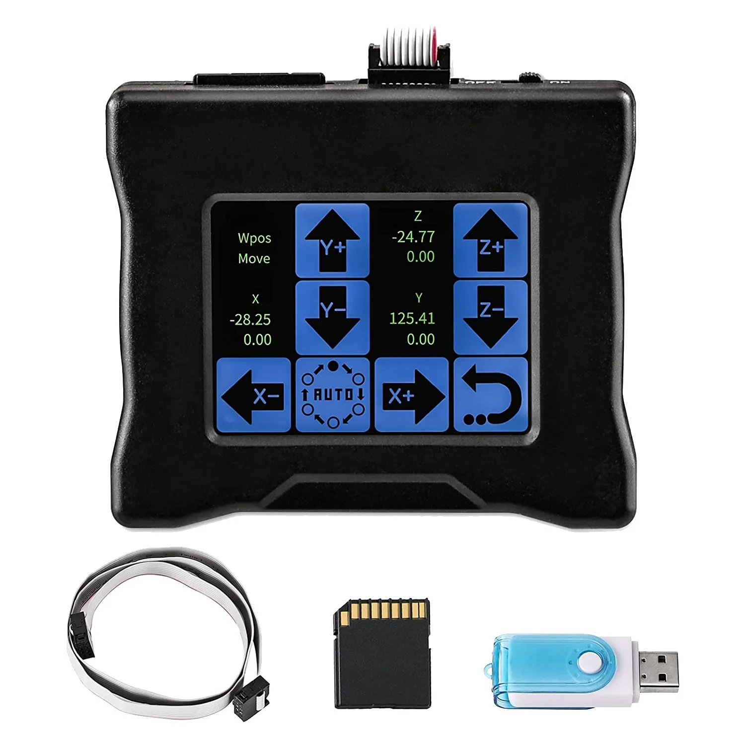 Controlador sin conexión CNC con pantalla táctil, módulo de control fuera de línea de enrutador CNC, controlador sin conexión GRBL de 2,8 pulgadas