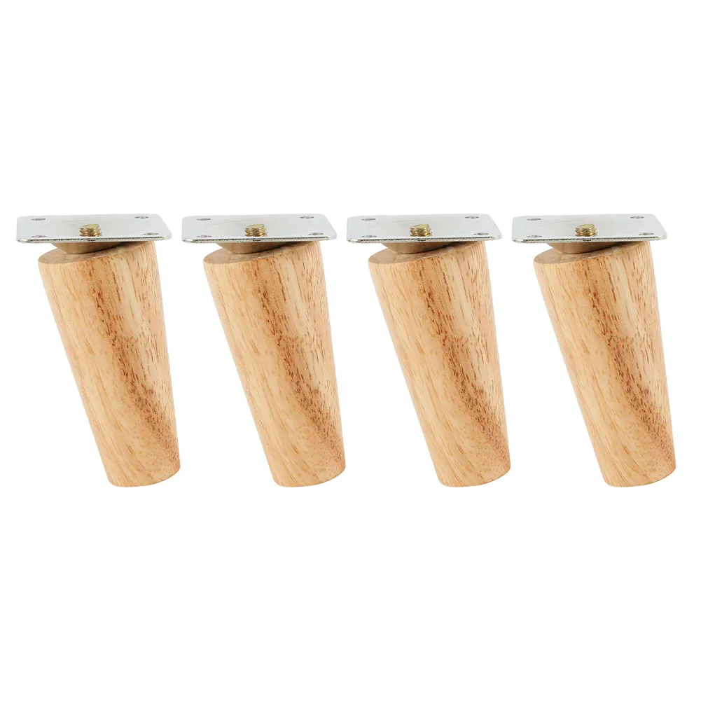 

Hardware Home Improvement Furniture Legs Furniture Casters Wood+iron 10cm 4cm 4mounting Plates 4pcs 4 Movable Legs
