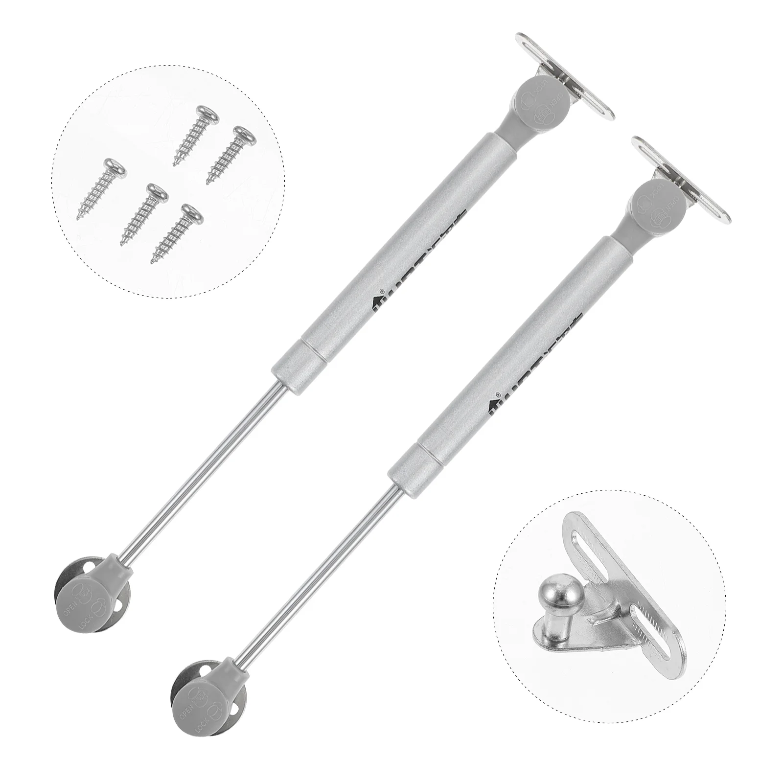 

2 Pcs Lifting Hydraulic Support Rod Kitchen Cabinet Hinges Spring Strut Abs Plastic Toy Buffer Telescopic