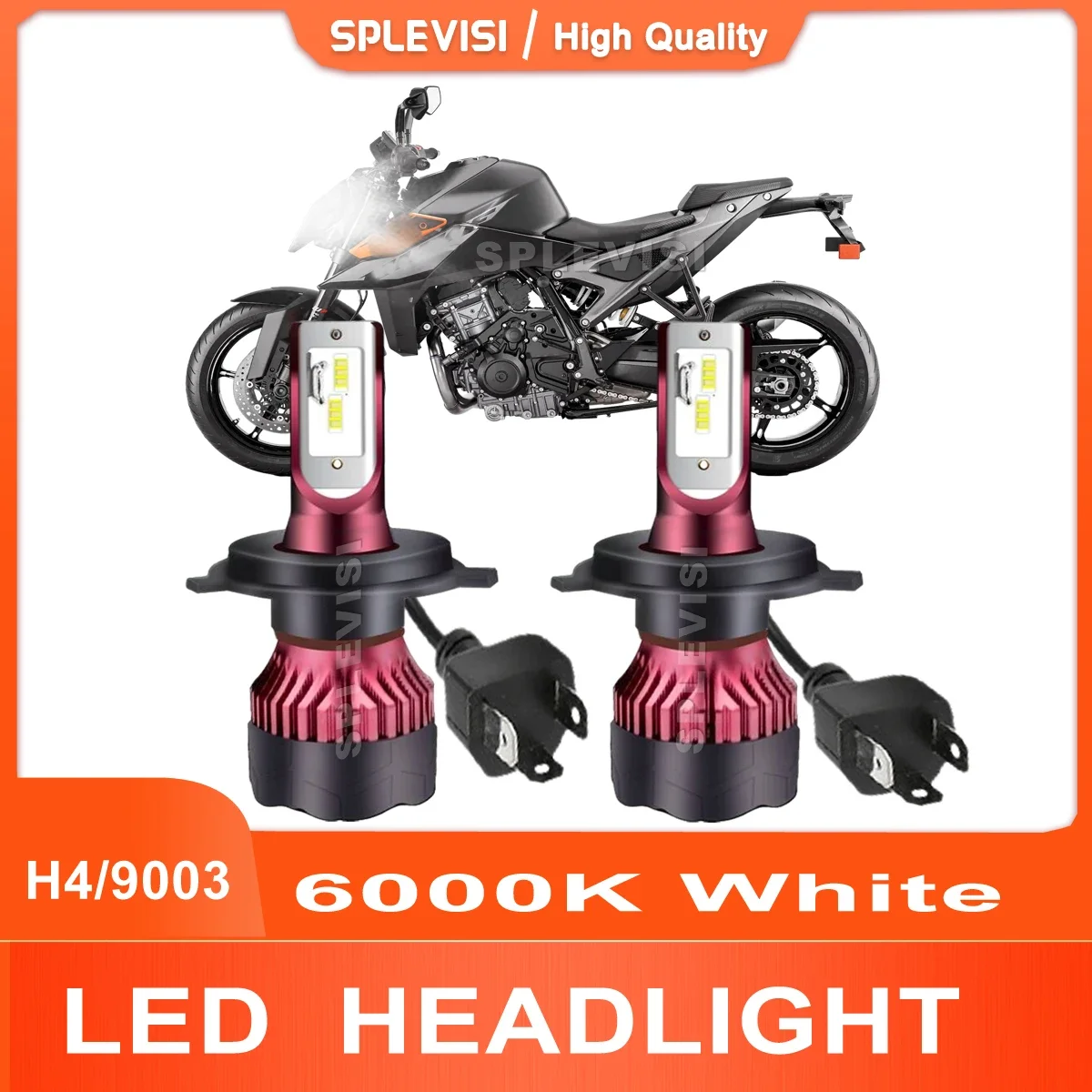 Plug And Play All-In-One LED H4/9003 Headlight Superior CSP Chip 20000LM 200W 9V-36V For KTM 990 SMT 2012 Motorcycle Light Bulbs