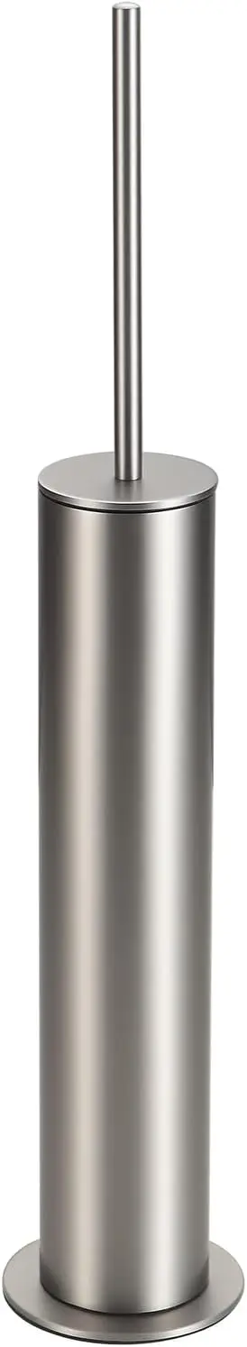 

Toilet Brush and Holder Set, Heavy Duty 304 StainlSteel, Round Base and Long Handle for Bathroom Deep