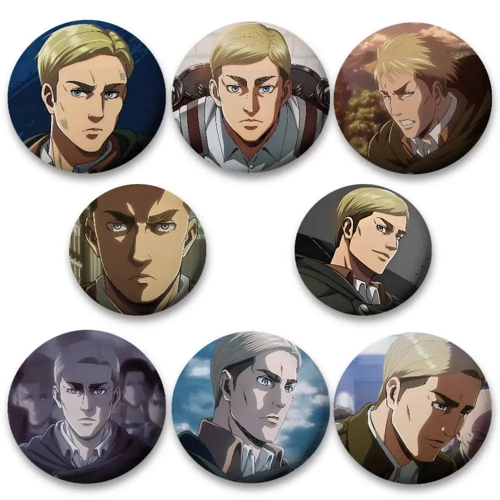 Anime E-Erwin S-Smith For Clothes Anime Enamel Pin Cute Things Cartoon Cosplay Badges On Backpack Brooch Art Gifts