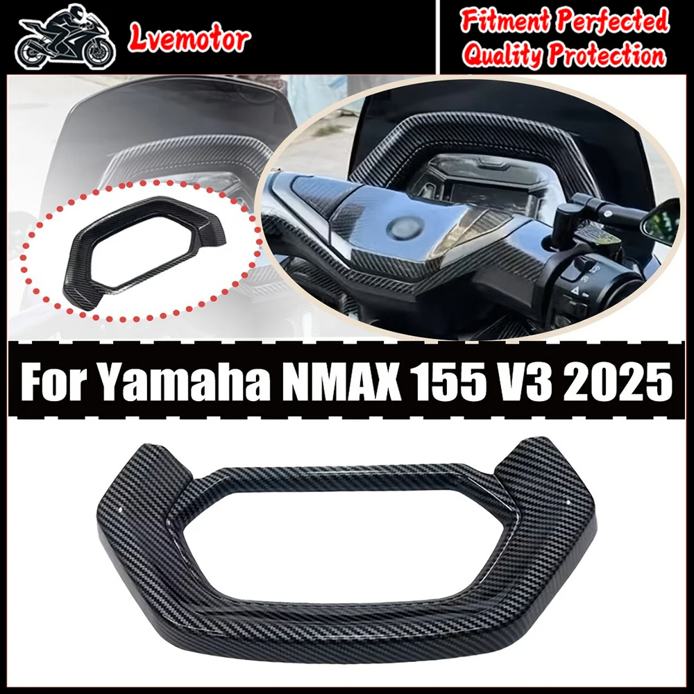 

For YAMAHA NMAX155 NMAX V3 N-MAX NMAX155 2025 Cover Protection Parts, Carbon Look Sun Visor Instrument Hat