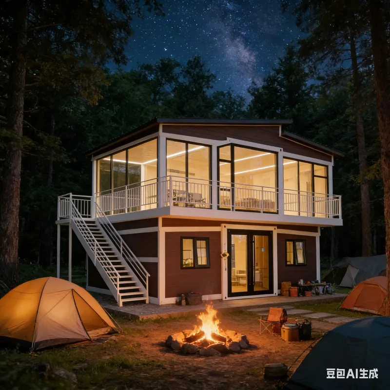 shipping container 20 ft Luxury Homes Prefab Modern House Two Bedrooms Container Home Casa Portable