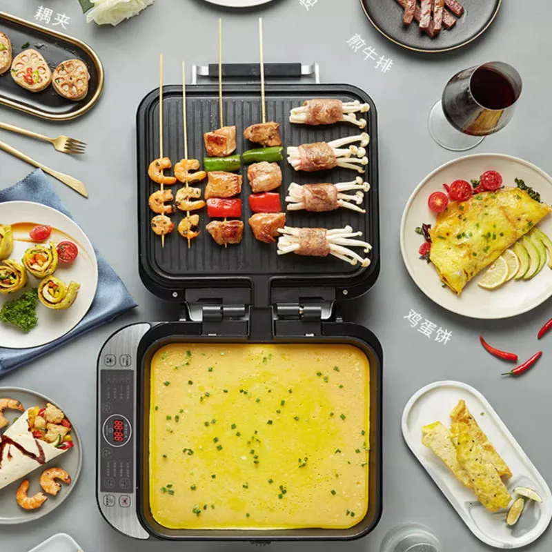 LR-FD431 صينية خبز الشواء الكهربائية المنزلية، قابلة للفصل والغسل، صينية خبز مربعة، ماكينة شواء #4