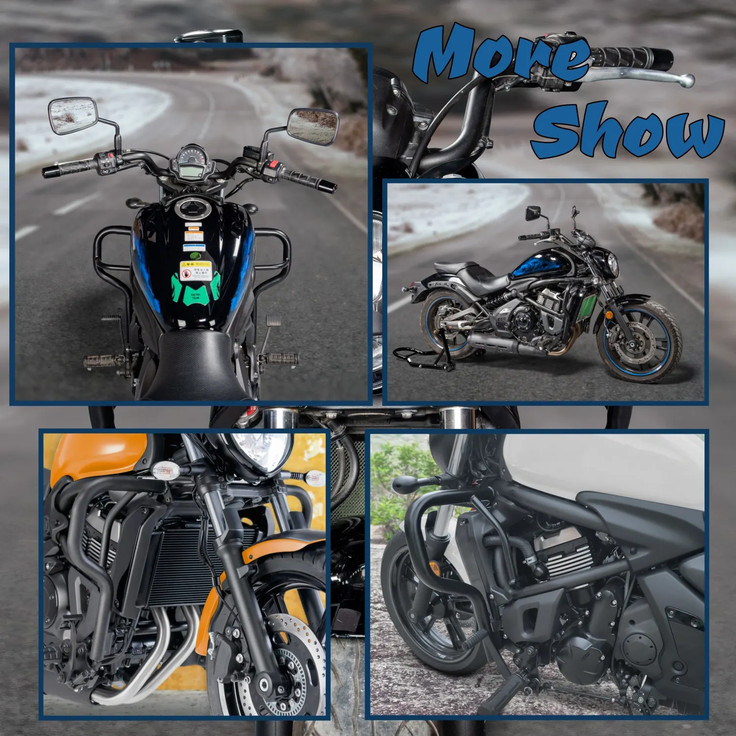 Dla Kawasaki Vulcan S 650 VN650 EN650 2015-2024 rama ochronna motocykla osłona silnika górny drążek zderzaka akcesoria