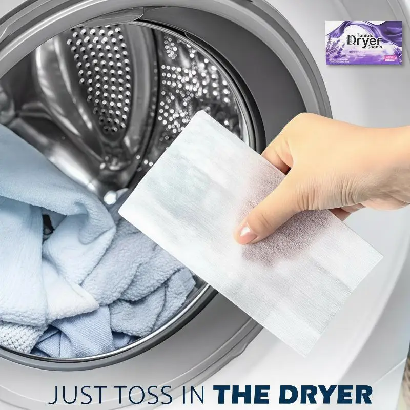 Scented Laundry Dryer Sheets 40 Count Long Lasting Fresh Scent Soften Clothing for Home Guest Room Laundry