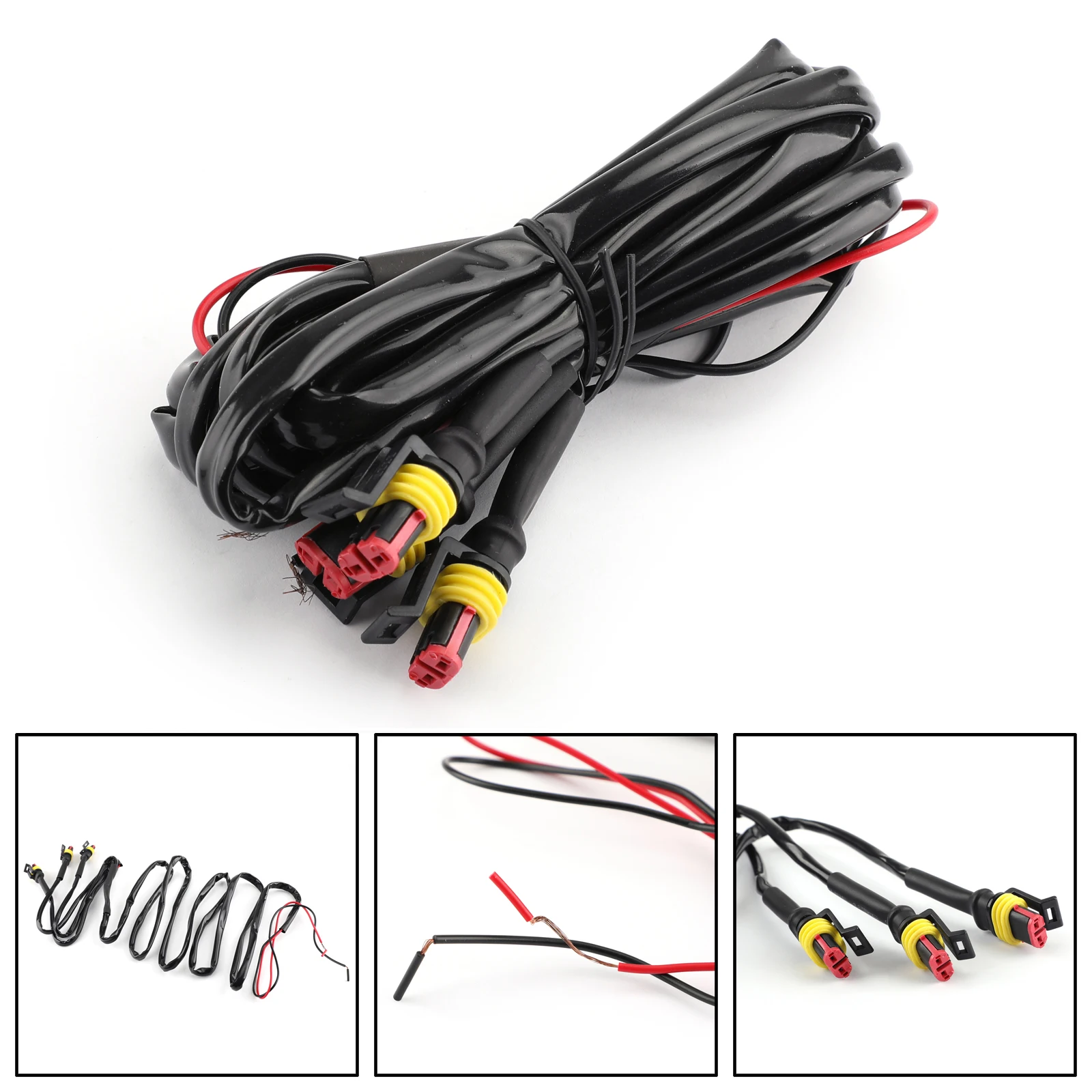 Artudatech Raptor Grille Grill LED Light Wiring Harness Cable Fit for Ford F-150 F150