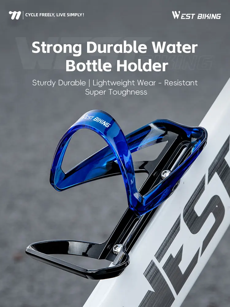 AliExpress West Biking WEST BIKING Bicycle Bottle Bracket Durable Water Bottle Holder PC Lightweight Wear-Resistant One-piece Molding Bike Bottle Cage