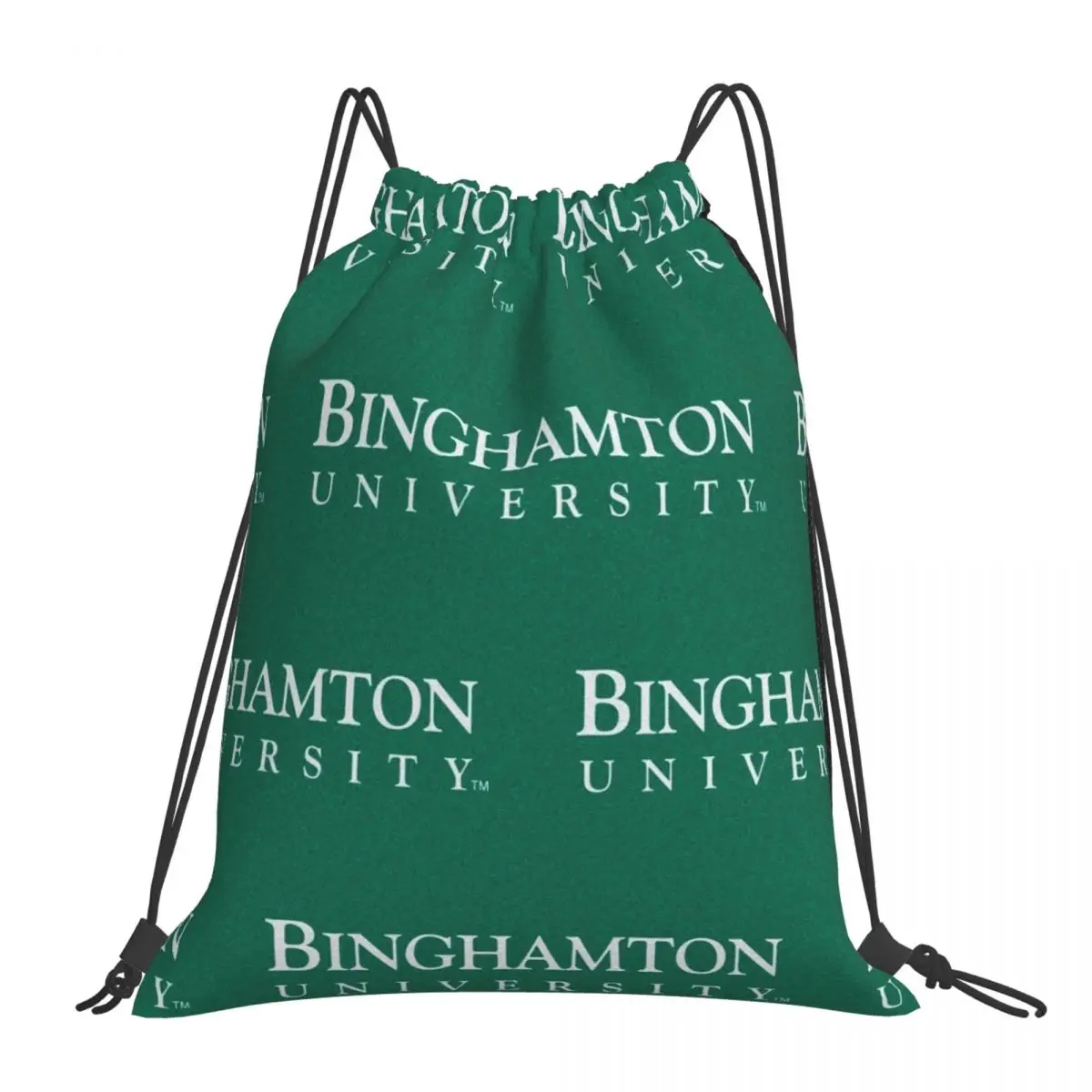 

Binghamton University Backpacks Casual Portable Drawstring Bags Drawstring Bundle Pocket Sports Bag Book Bags For Travel School