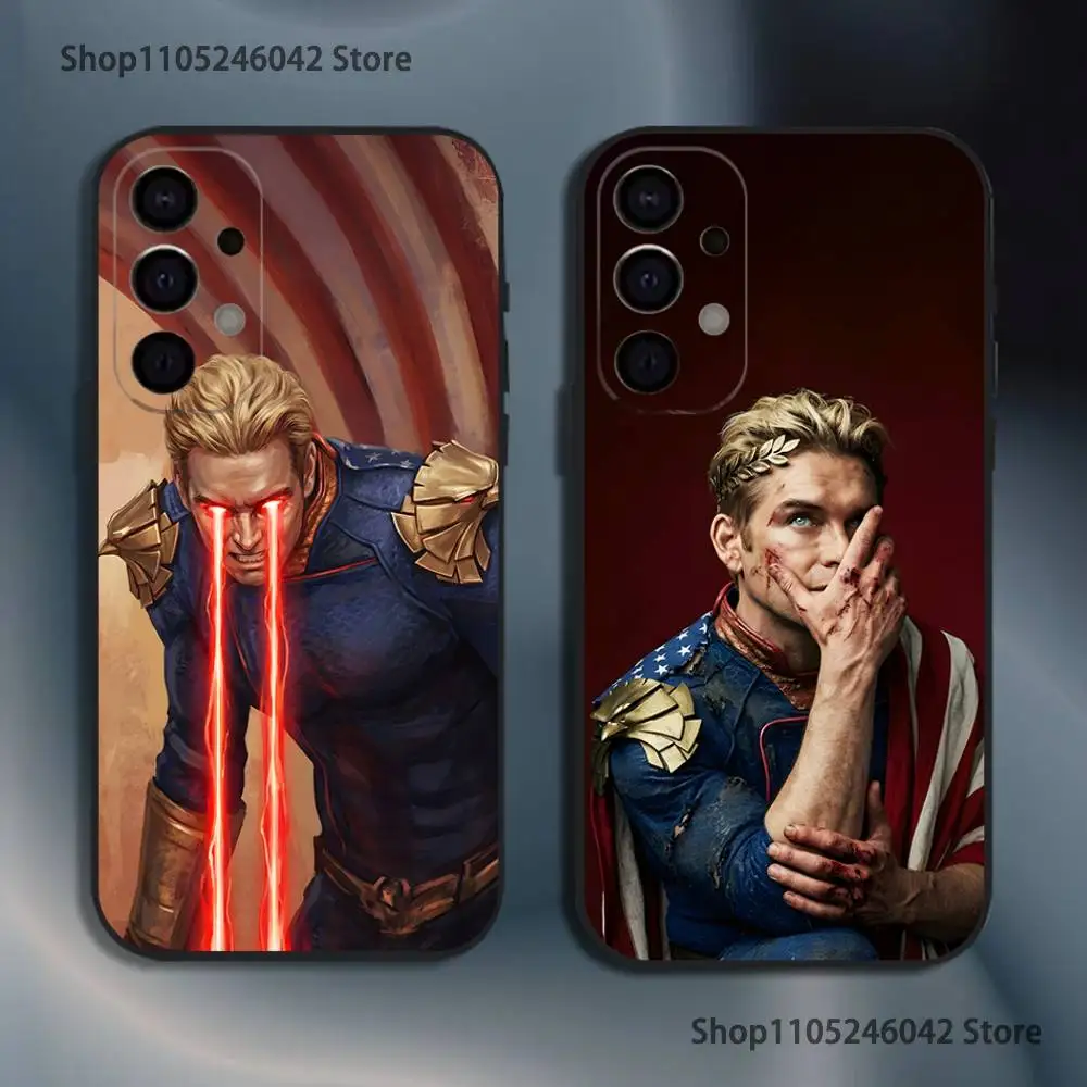 H-Homelander Shockproof Phone Case For Samsung S26,S25,S24,S21,S22,S23,S30,Ultra,S20,Plus,Fe,Lite,5G Black Cover