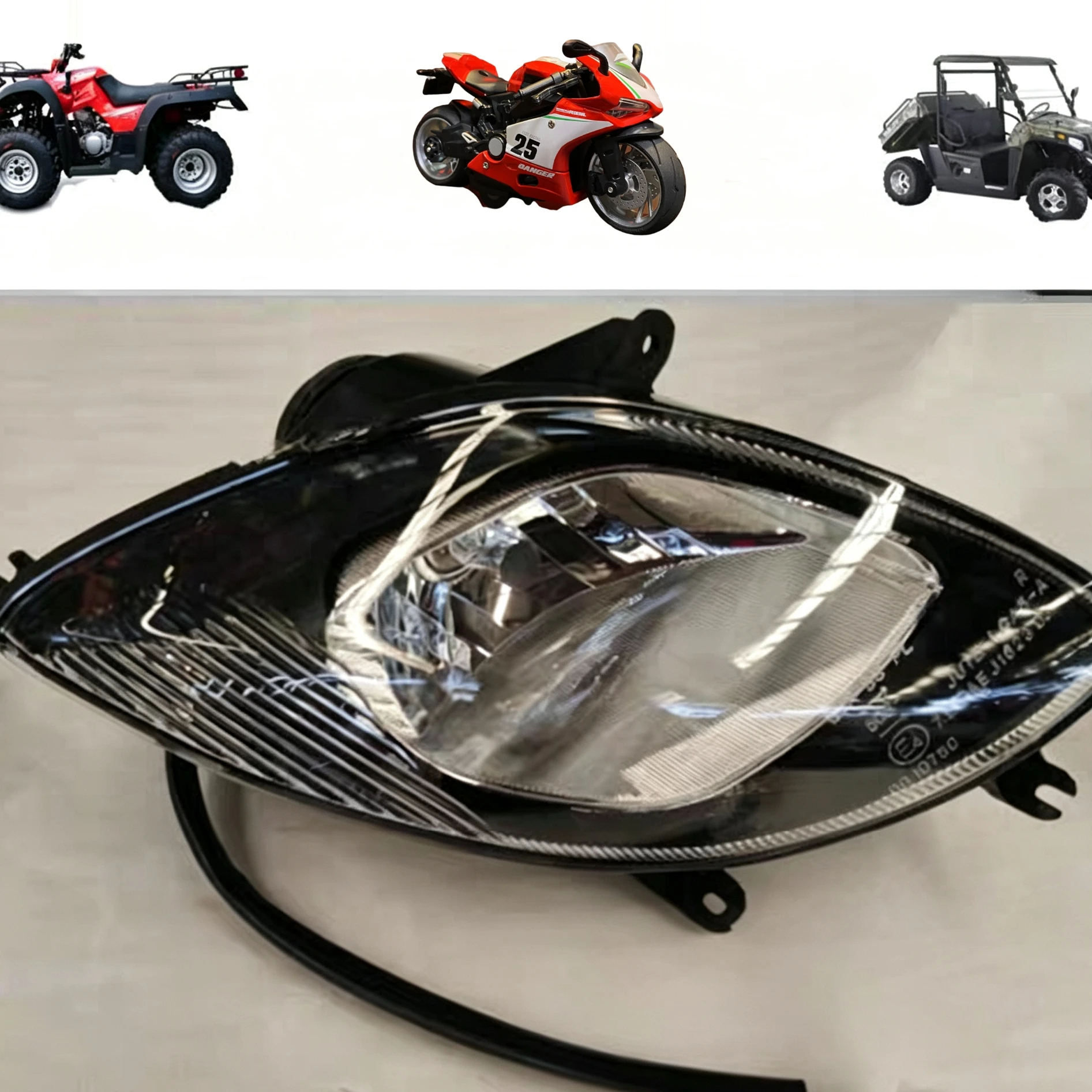 

Высокояркая фара для квадроцикла Loncin 200 (4-колесный вездеход) - Запасная передняя фара