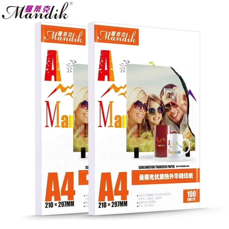 

Premium 100gsm A3 A4 Sublimation Heat Transfer Inkjet Photo Paper – 100 Sheets Pack for DIY Printing