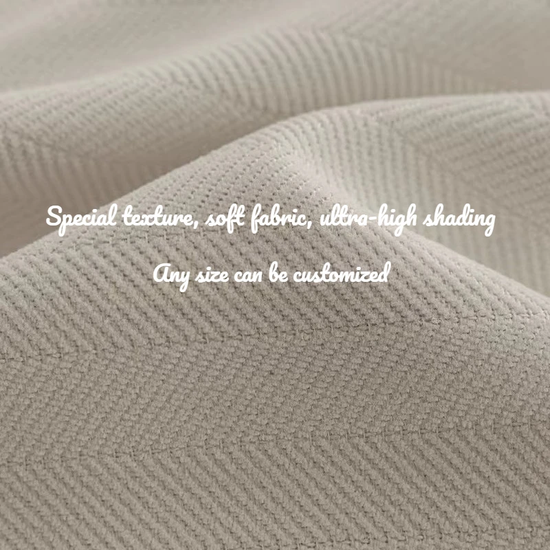 Chenille Blackout Curtains French Style Living Room Bedroom Luxury Custom Size Fashion Elegant Fabric Thick Window White Tulle