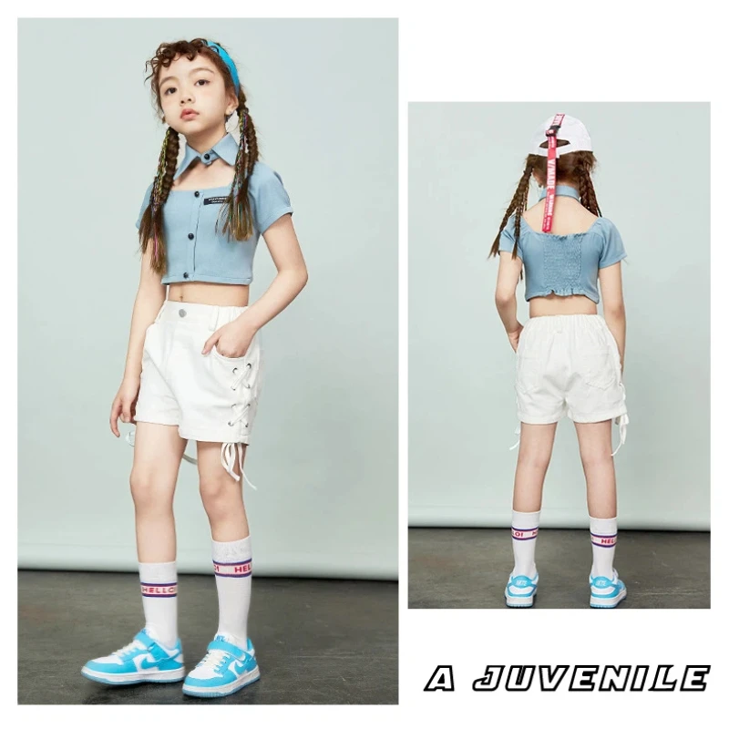 Children's Street Dance Costumes, Fashionable Girls' Jazz Dance Costumes, Hip-hop Performance Costumes, Model Runway Performance