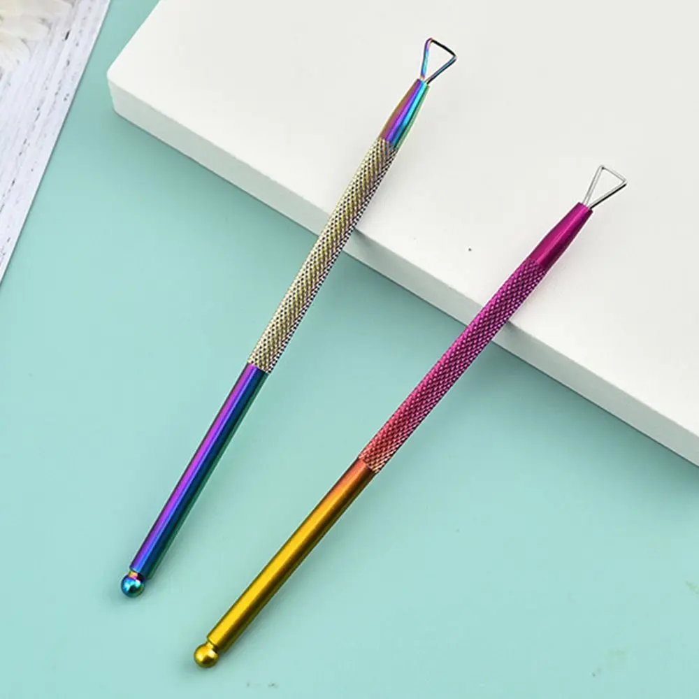 

Stainless Steel Double-ended Cuticle Pusher Multifunction Durable Steel Push Dead Skin Remover Wear-resistant