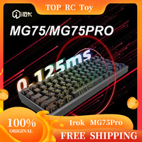 Irok MG75 Pro Magnetic Axis Wired Cnc Aluminum 81keys Gasket Argb Rt Low Delay Custom Pc Esports Laptop Gaming Keyboards Gifts
