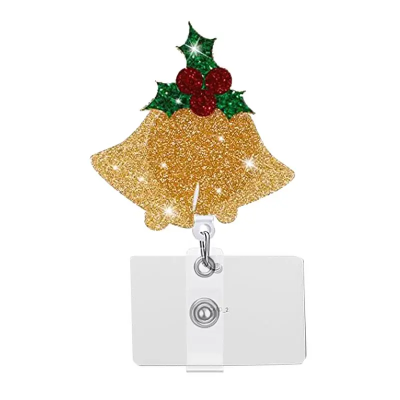 

Christmas Buttons For Crafting Rotating Holiday Badge Reels Light Weight Card Holder And Badge Holder Gift For Christmas