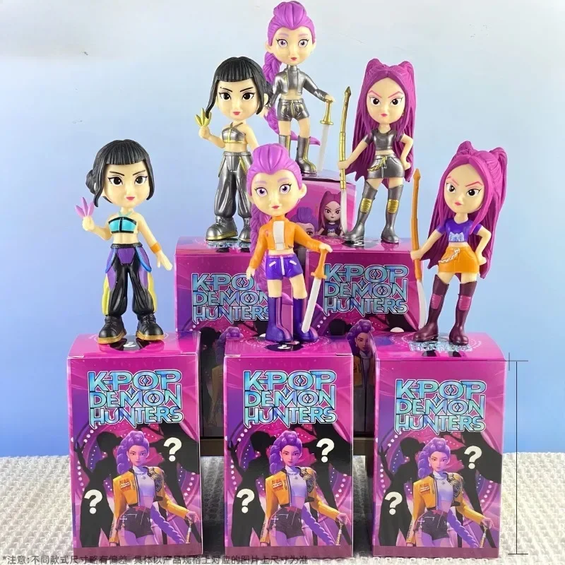 2025 デモンハンターズ KPOP ブラインドボックス アニメ アクションフィギュア おもちゃ ルミ ミラ ゾイ サッシ フィギュア ドール ファンコレクション クリスマスギフト