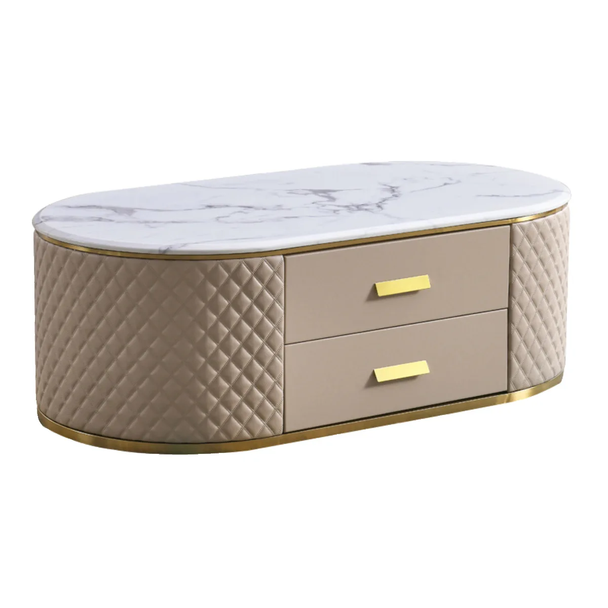 

Small apartment marble coffee table TV cabinet combination post-modern floor-to-ceiling living room hous