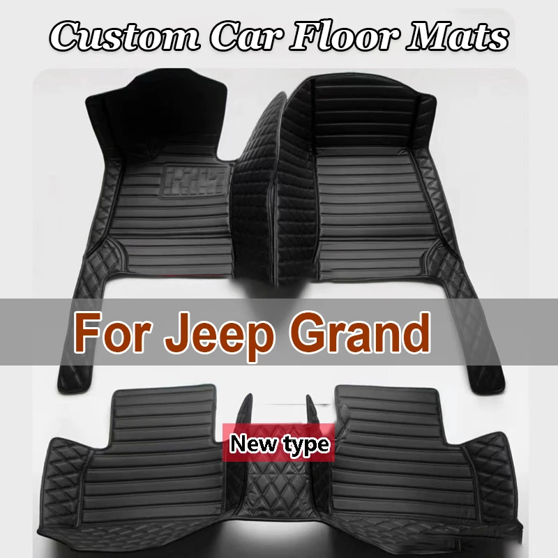 Car floor mats for Jeep Grand Cherokee WK WK2 2004-2022 21 20 19 18 17 16 15 14 13 Automobile Carpet Cover interior accessories